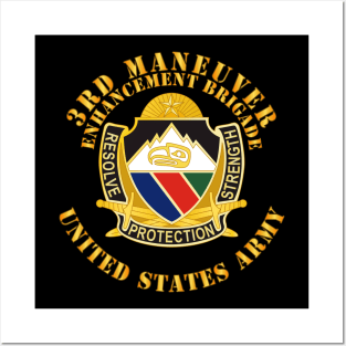 3rd Maneuver Enhancement Brigade - DUI - US Army Posters and Art